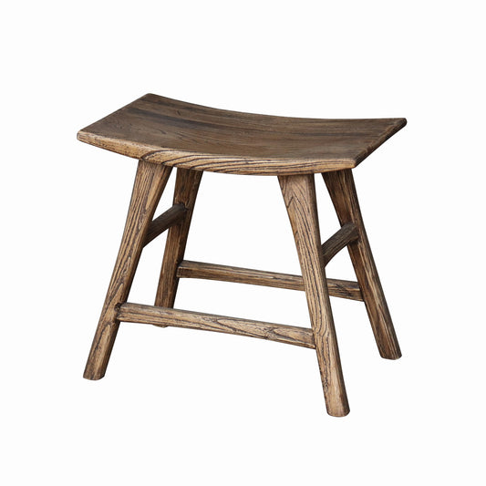 Oyster Old Elm Stool - Pieces For Places
