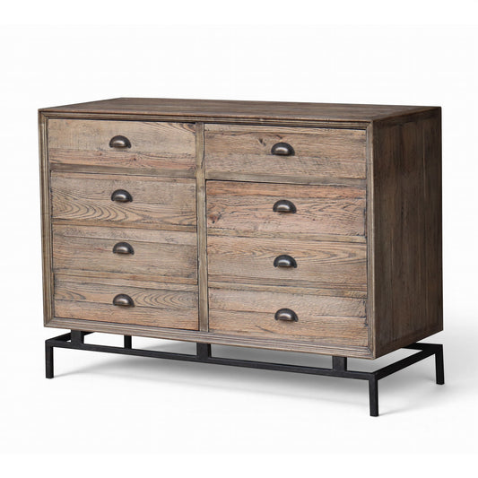 Oyster Reclaimed Elm 2 Door 2 Drawer Sideboard - Pieces For Places