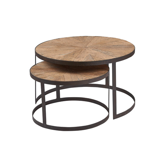 Oyster Reclaimed Oak Nest Of Tables - Pieces For Places
