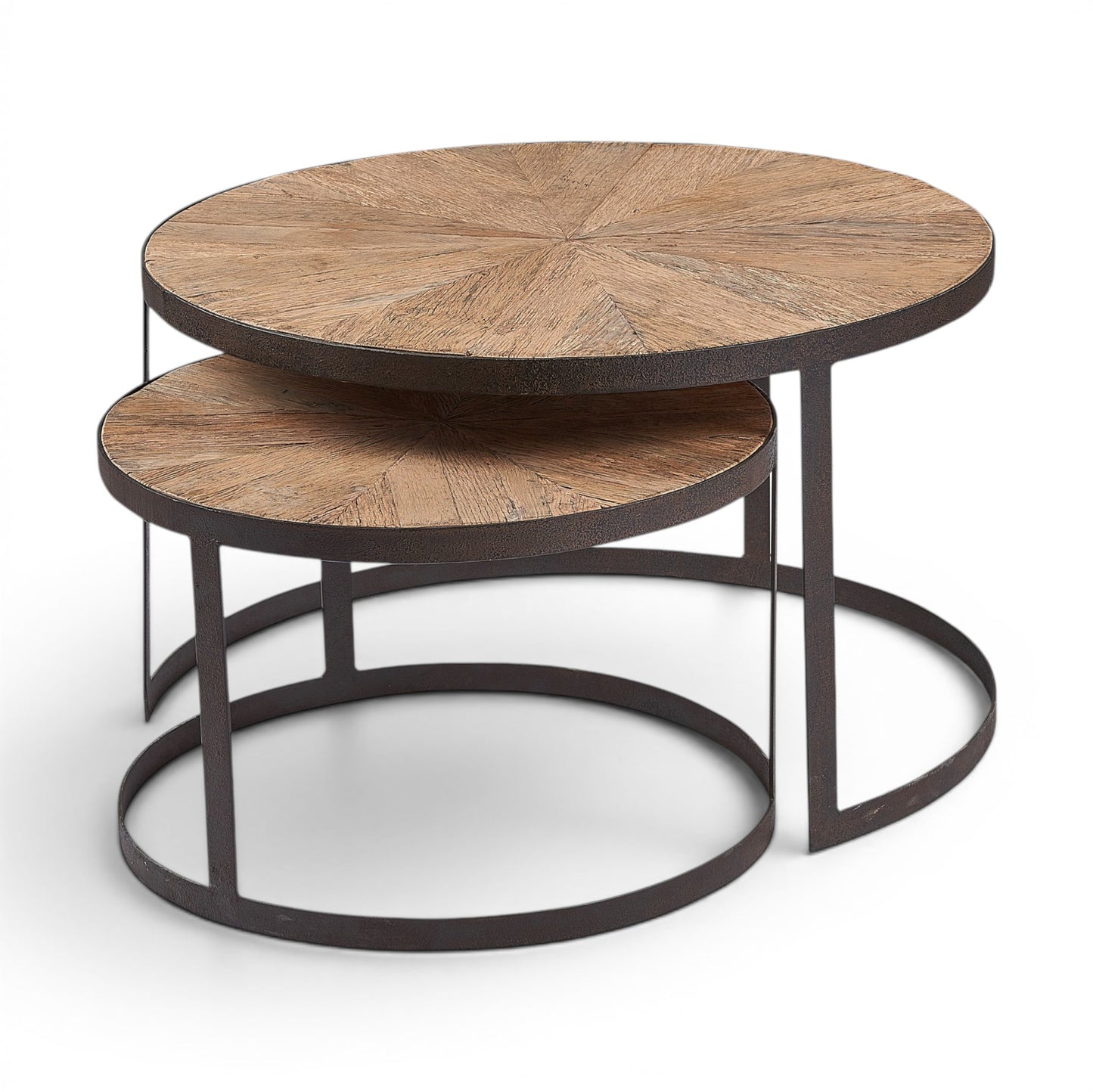 Oyster Reclaimed Oak Nest Of Tables - Pieces For Places