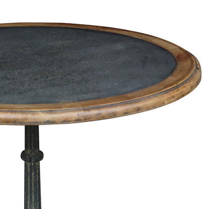 Oyster Round Table with Zinc Top - Pieces For Places