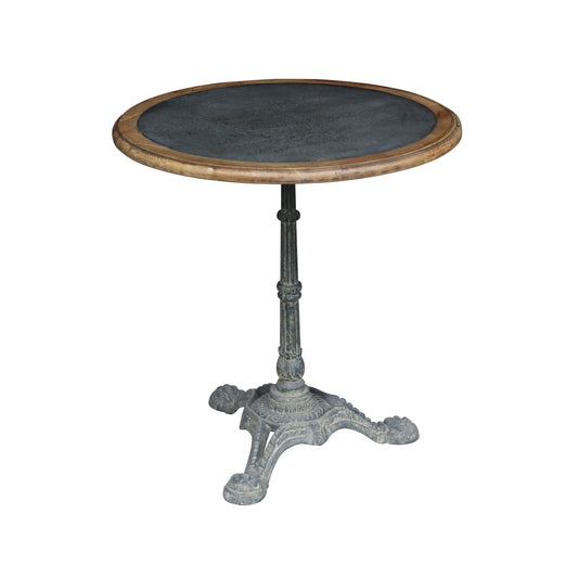 Oyster Round Table with Zinc Top - Pieces For Places