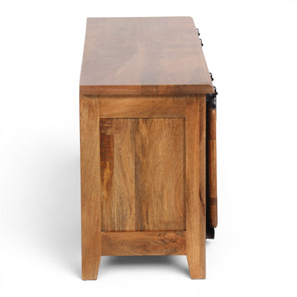 Industrial Solid Mango Wood TV Unit