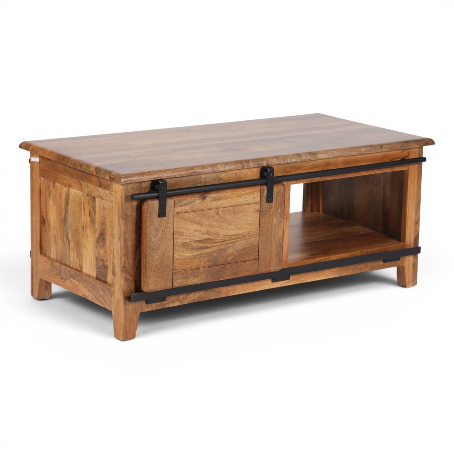Industrial Solid Mango Wood Coffee Table
