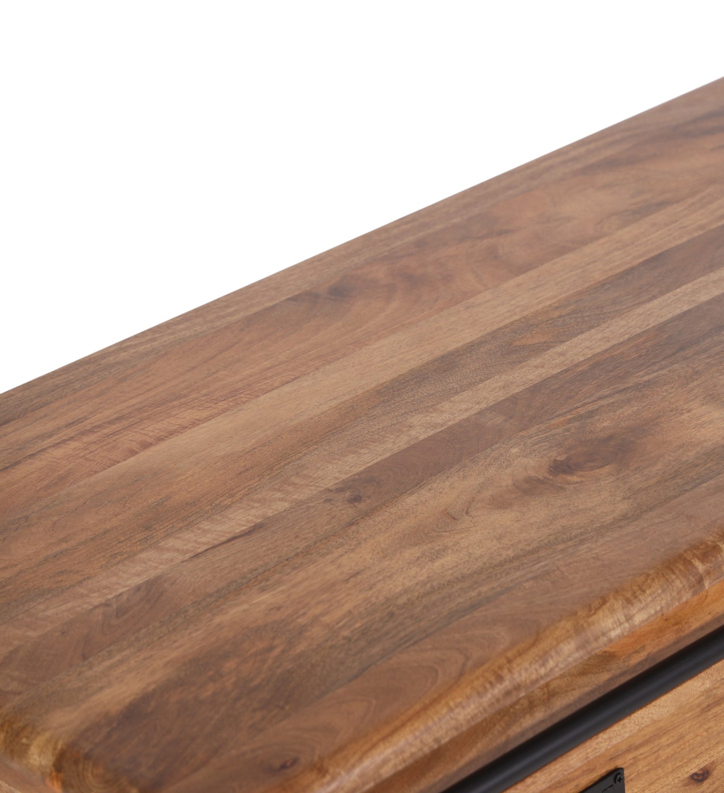 Industrial Solid Mango Wood Coffee Table