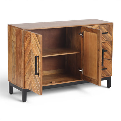 Parquet Solid Mango Wood Sideboard