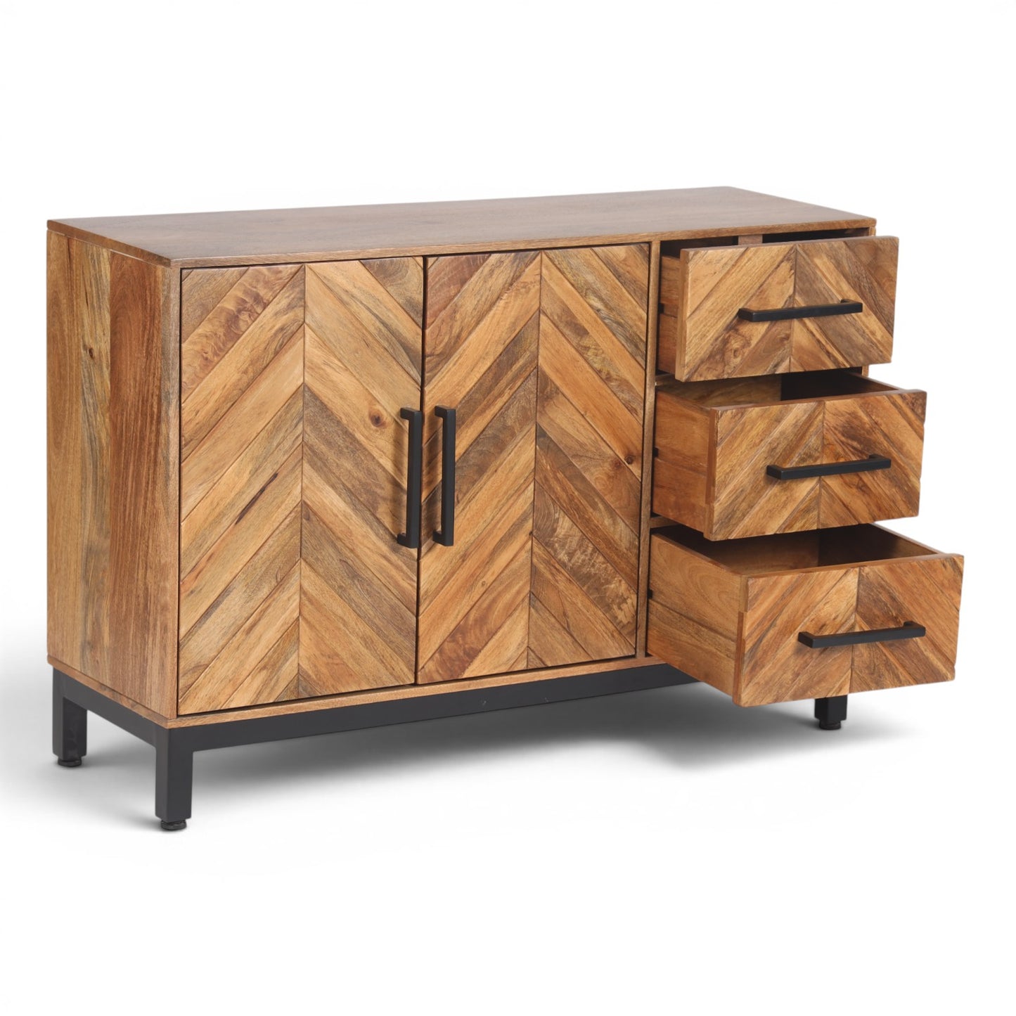 Parquet Solid Mango Wood Sideboard
