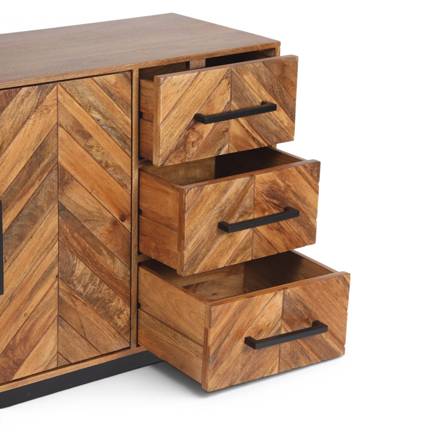 Parquet Solid Mango Wood Sideboard
