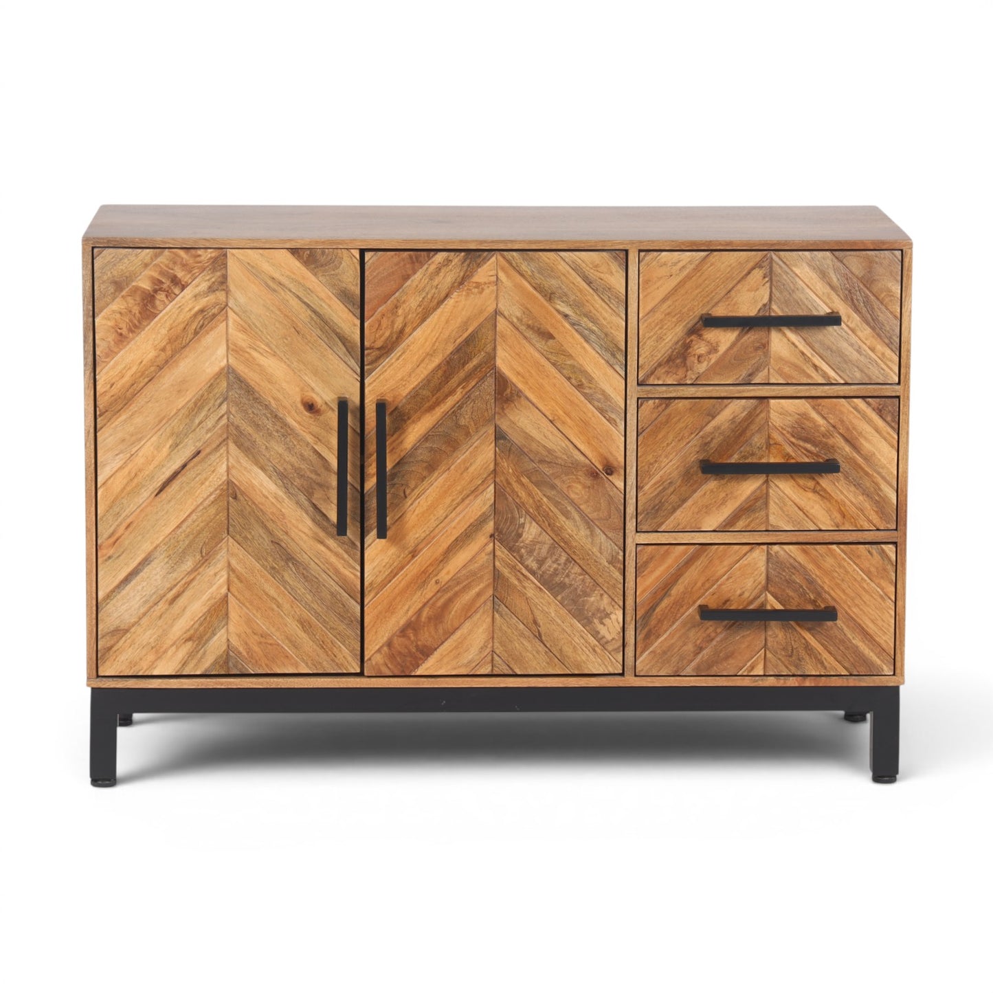 Parquet Solid Mango Wood Sideboard