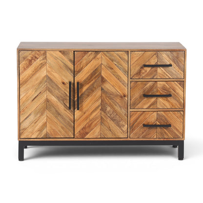 Parquet Solid Mango Wood Sideboard