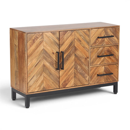 Parquet Solid Mango Wood Sideboard