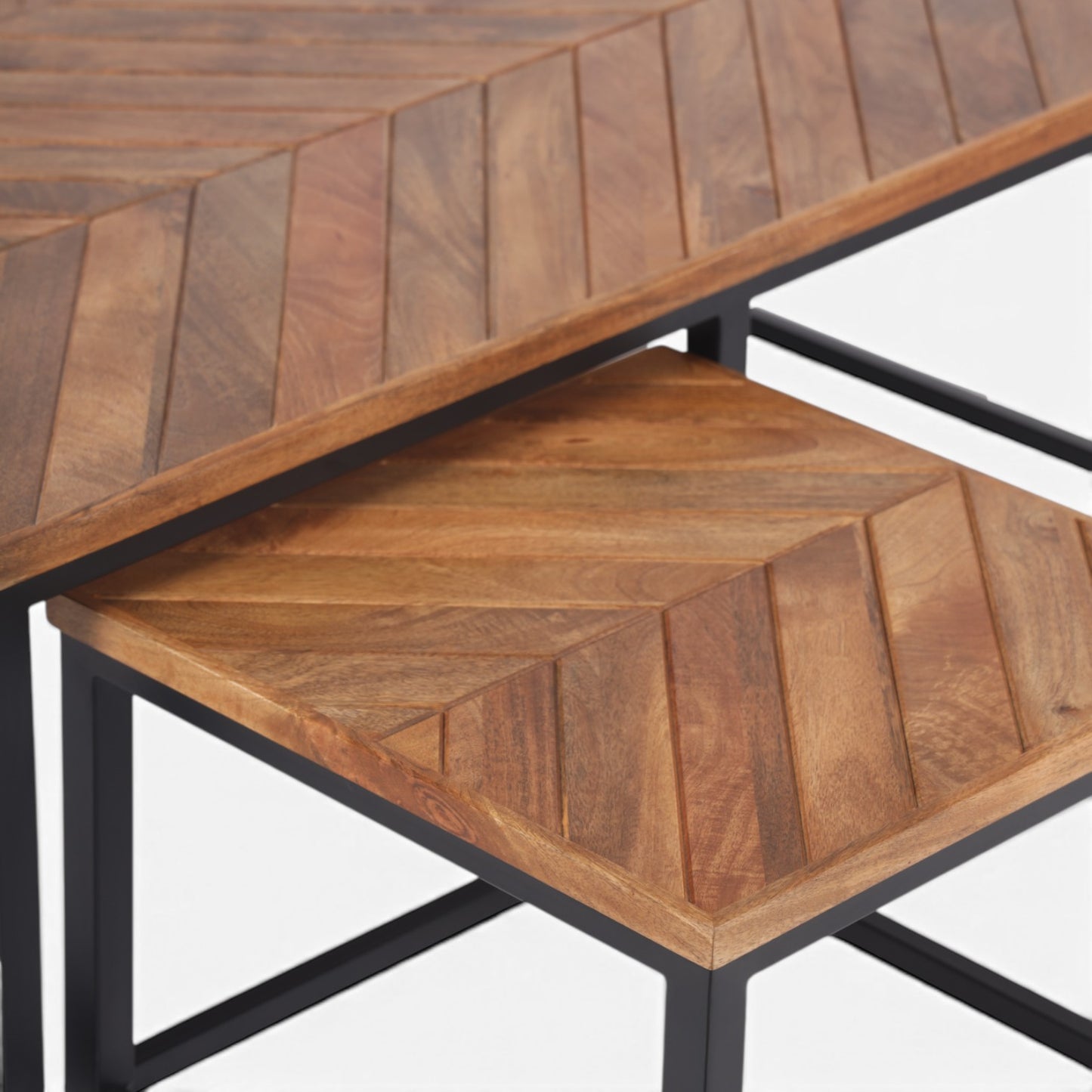 Parquet Rectangle Mango Wood Coffee Table
