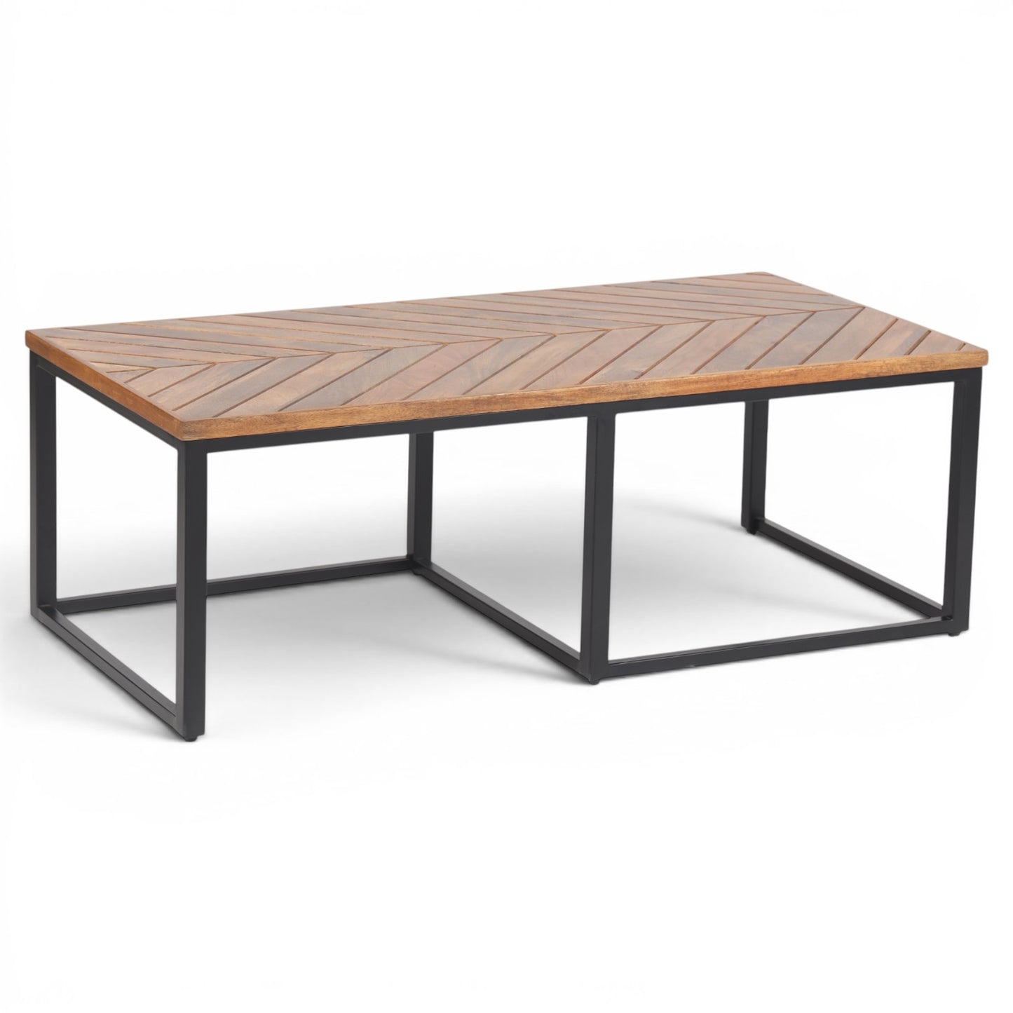 Parquet Rectangle Mango Wood Coffee Table