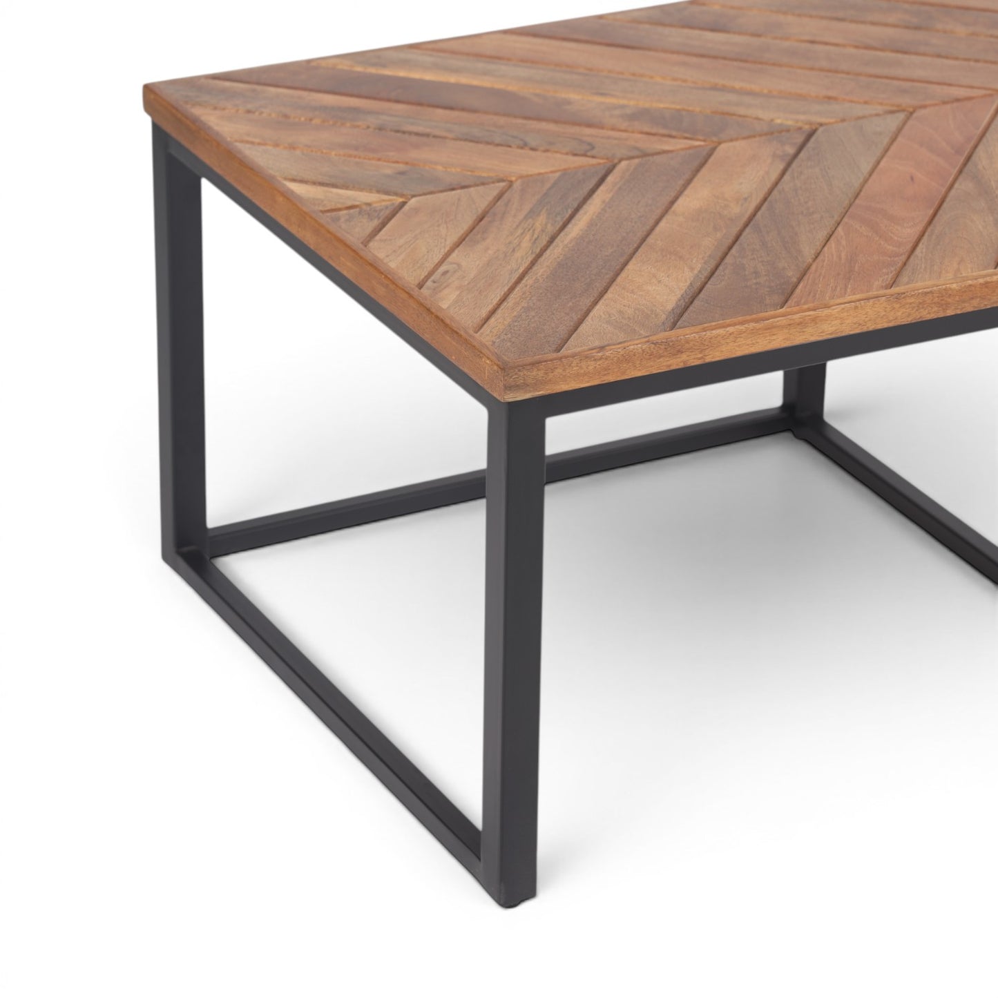 Parquet Rectangle Mango Wood Coffee Table