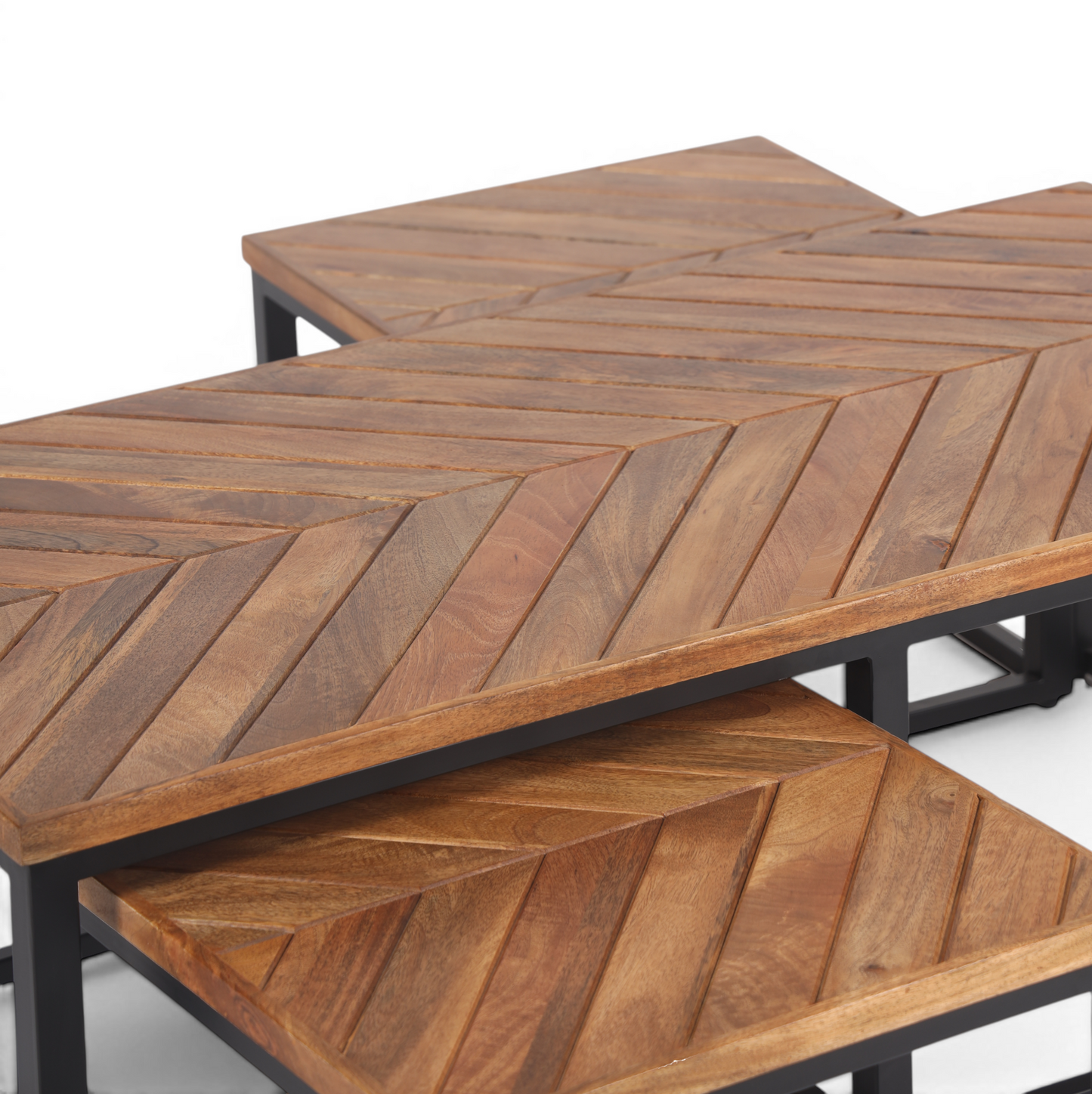 Parquet Rectangle Mango Wood Coffee Table