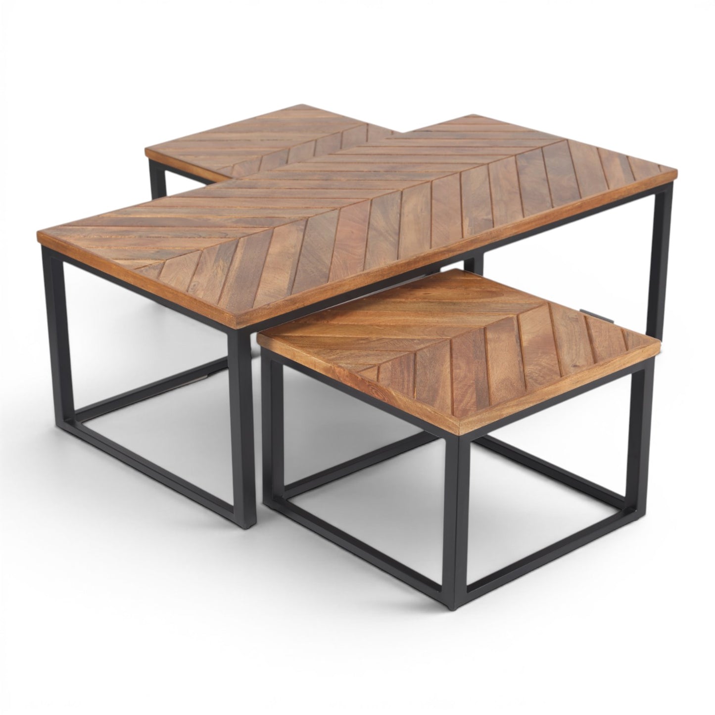 Parquet Rectangle Mango Wood Coffee Table