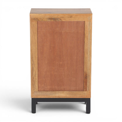 Parquet Solid Mango Wood Tall Slim Sideboard