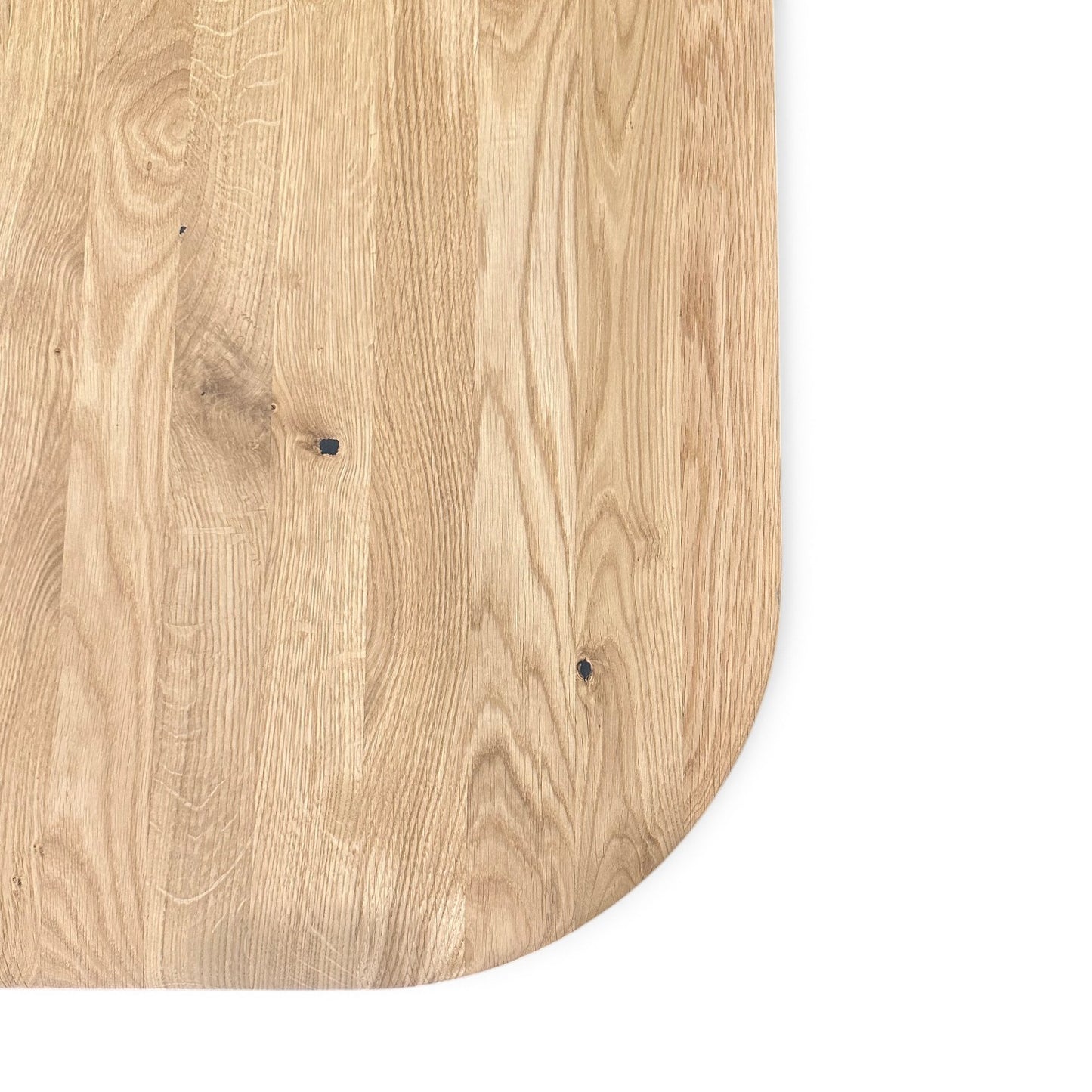 Pebble Oiled Oak Trapeze Leg Dining Table