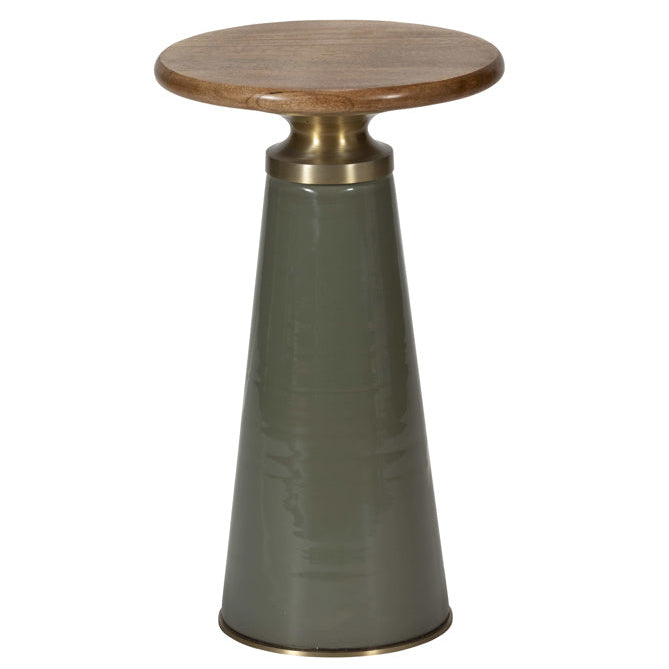 Perry Glass & Mango Wood Lamp Table