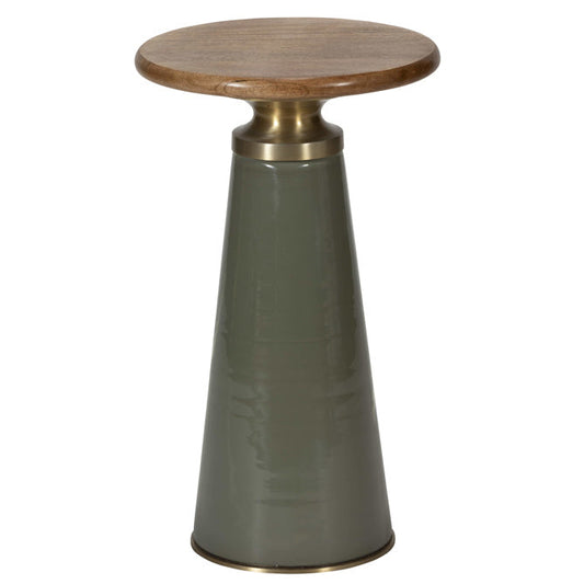 Perry Glass & Mango Wood Lamp Table