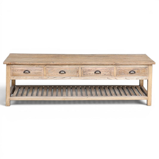 Oyster Reclaimed Oak TV Bench