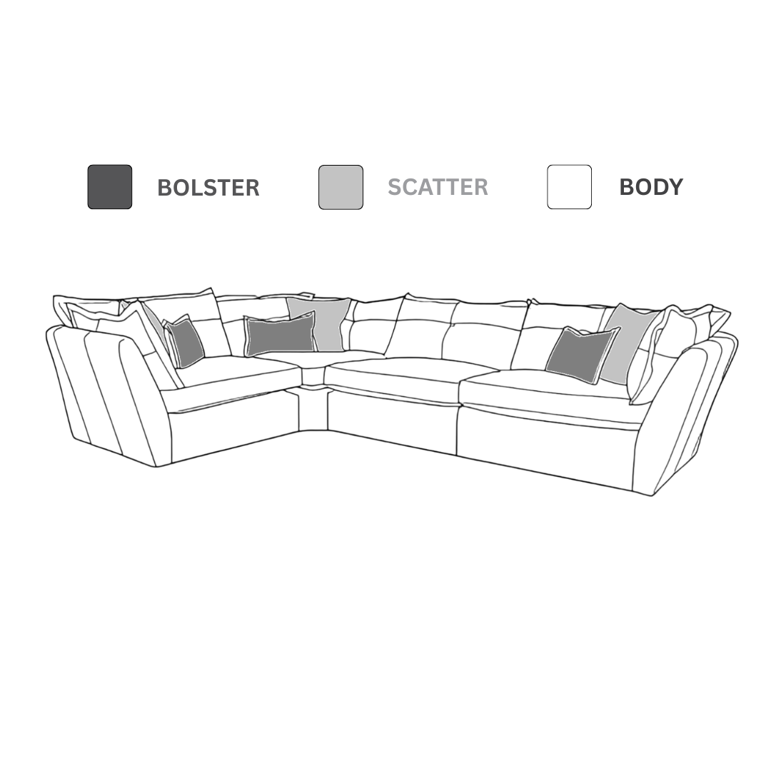 Ruben - Group 3 Corner Sofa - Pieces For Places