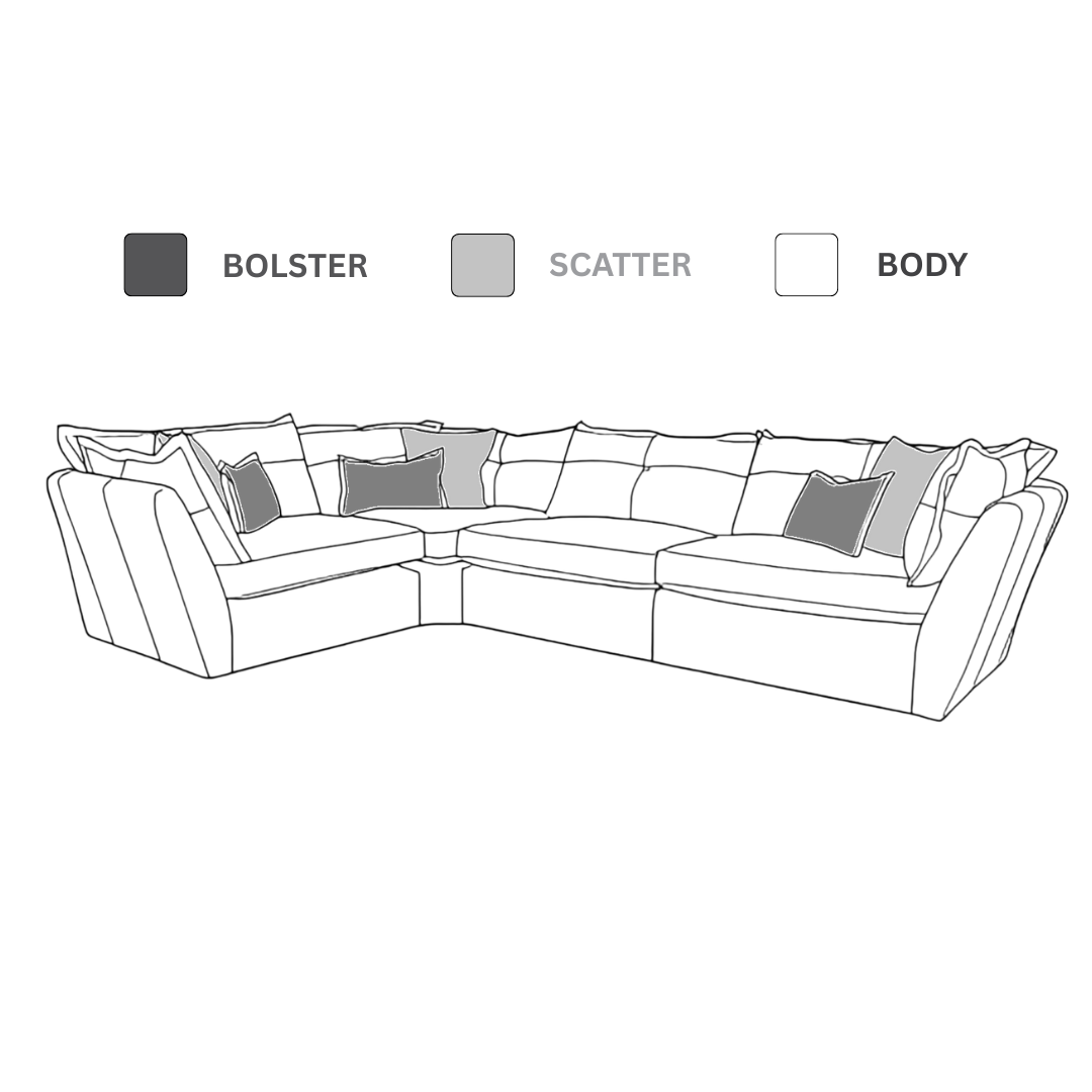 Ruben - Group 4 Corner Sofa - Pieces For Places