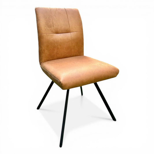 Selmy 2 Tan Swivel Dining Chair