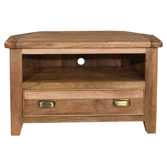 Sandbanks Mango Wood Corner Media Unit
