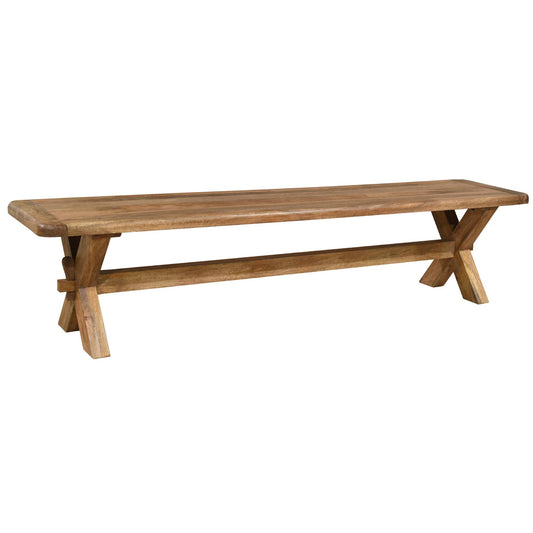 Sandbanks Mango Wood Trestle Dining Bench - 3 Sizes