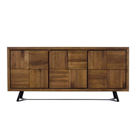 Soho Solid Oak Camden Narrow 3 Door Sideboard