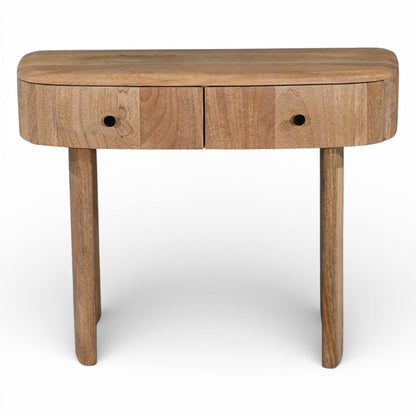 Soren Curved 2 Drawer Console Table