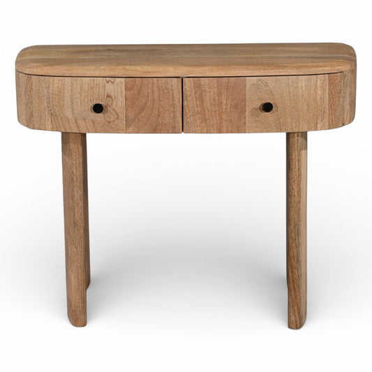 Soren Curved 2 Drawer Console Table