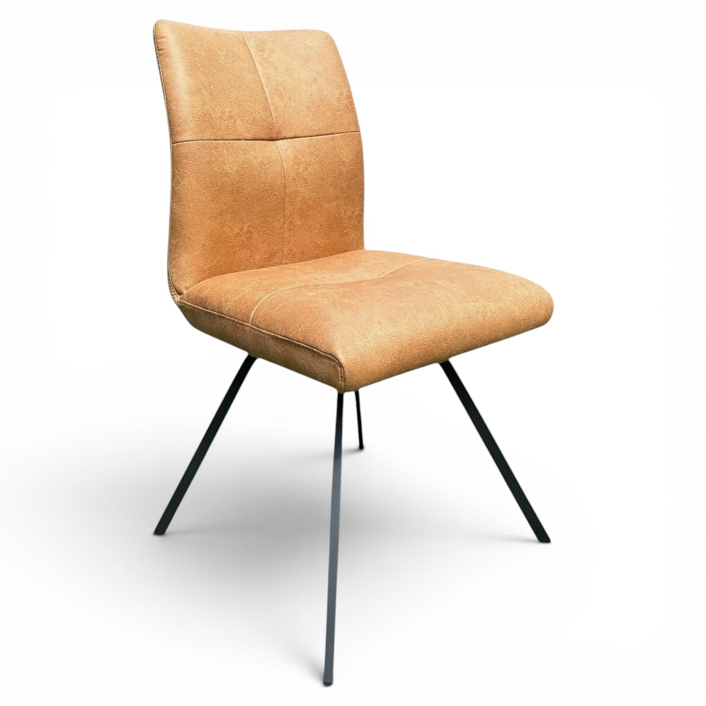 Selmy Tan Swivel Dining Chair
