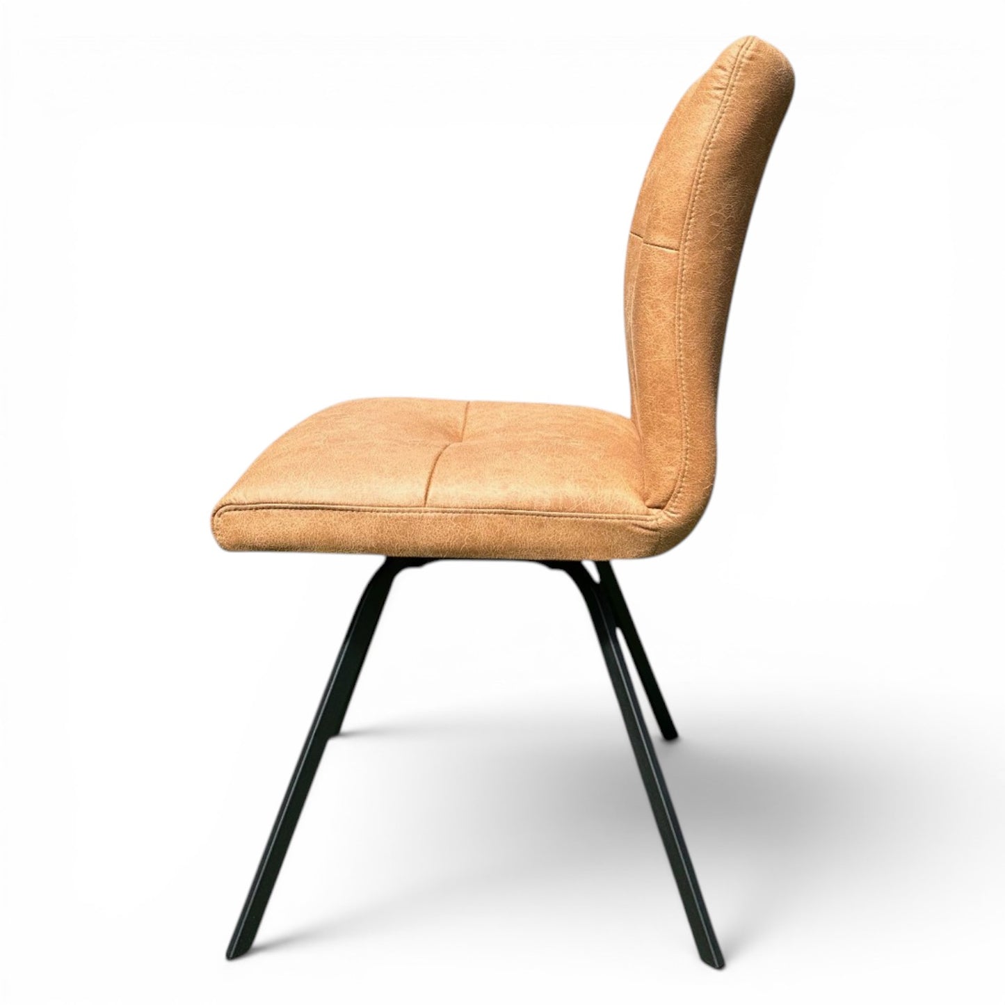 Selmy Tan Swivel Dining Chair