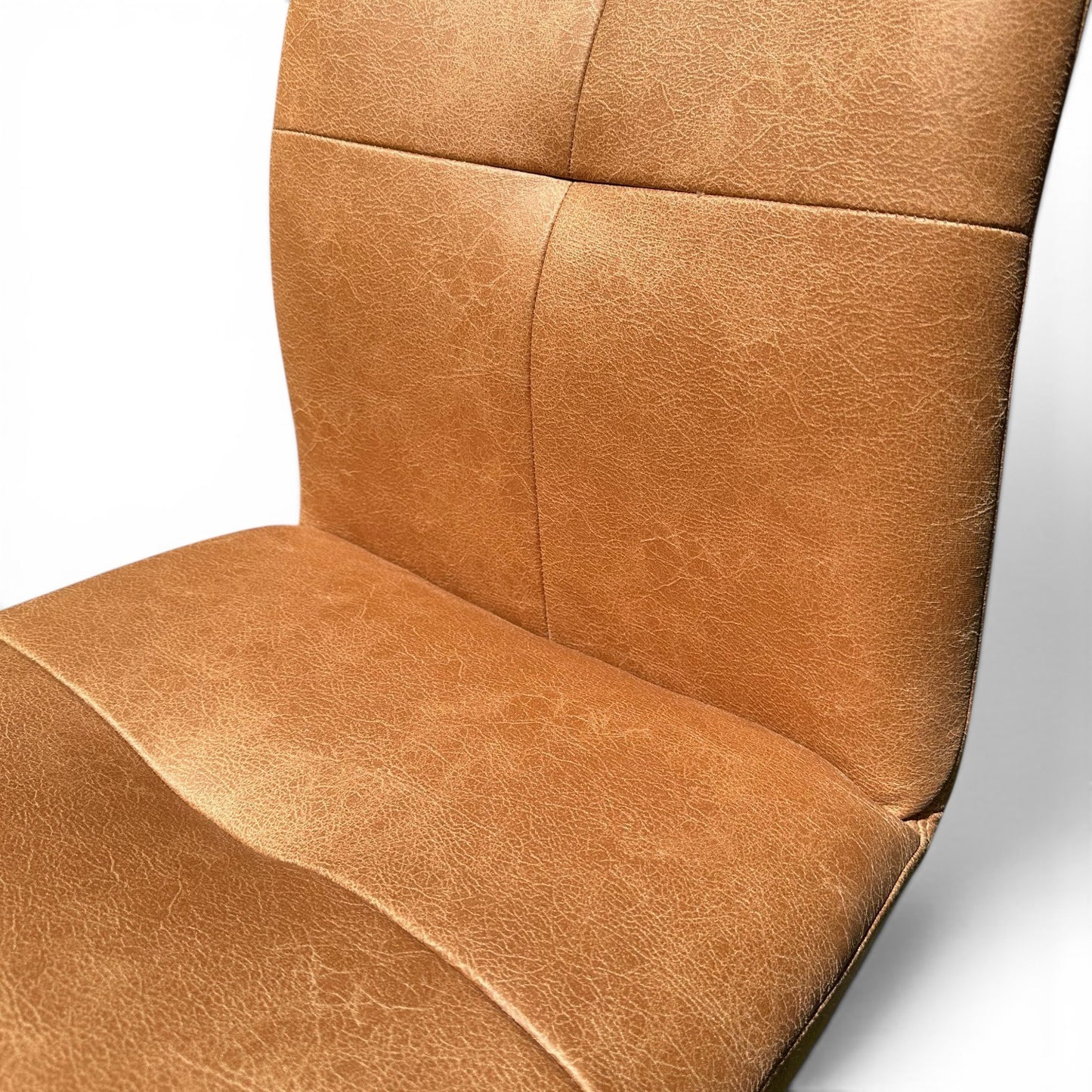 Selmy Tan Swivel Dining Chair