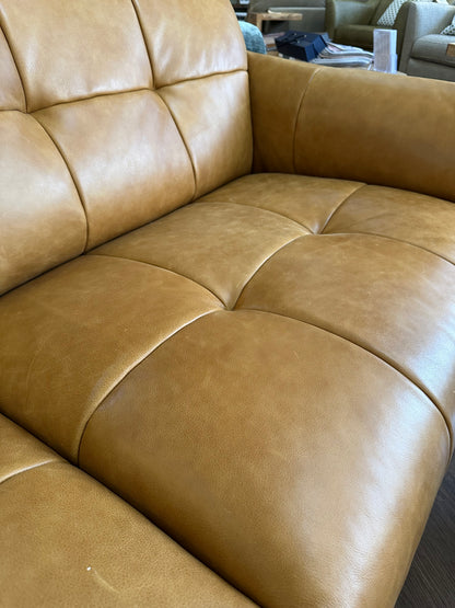 Theo Tan Italian Leather - 3 Seater Sofa
