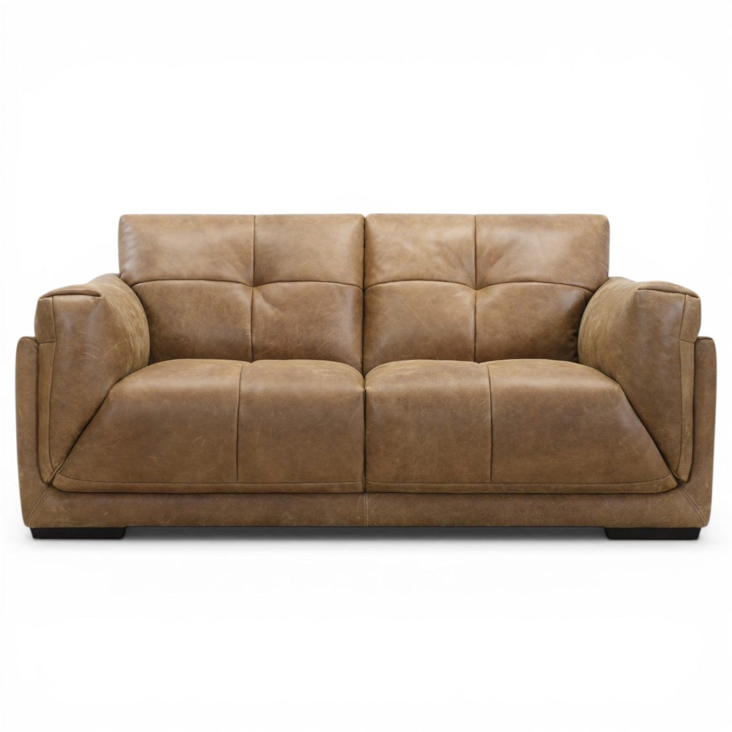 Theo Brown Italian Leather - 2 Seater Sofa