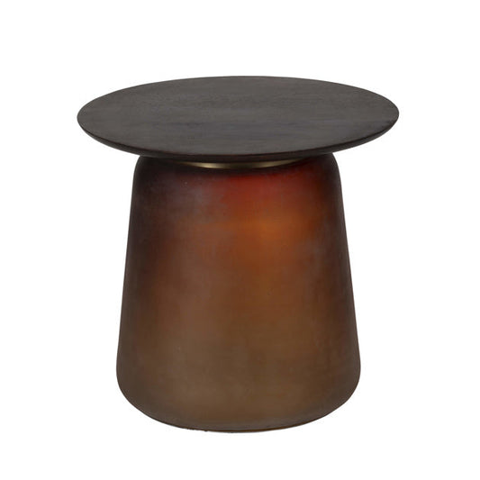 Thorpe Glass & Mango Wood Coffee Table