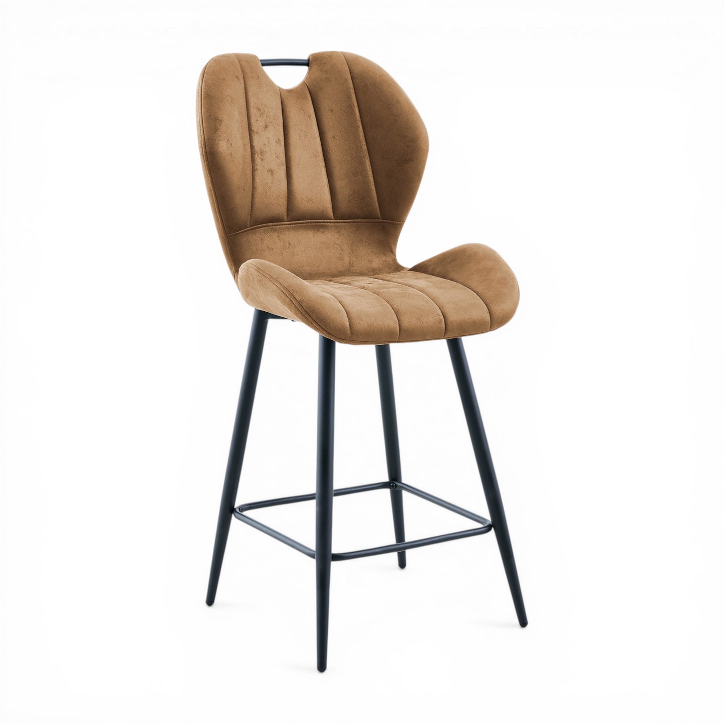 Verona Brown Pu Leather Counter Stool