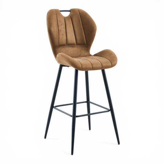 Verona Brown Pu Leather Barstool