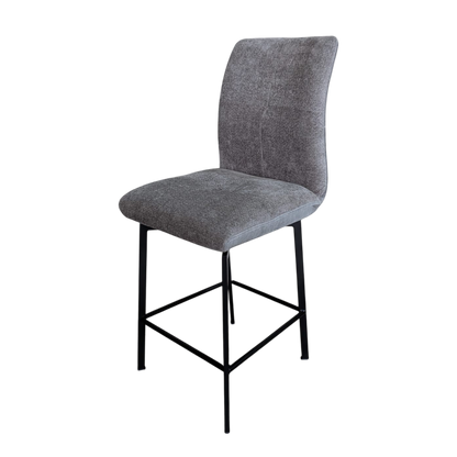 Grey Fabric Selmy 1 Barstools (set of 2)