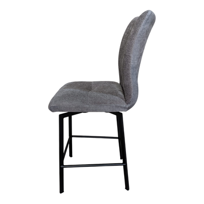 Grey Fabric Selmy 1 Barstools (set of 2)