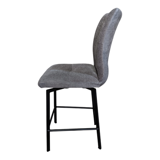 Grey Fabric Selmy 1 Barstools (set of 2)