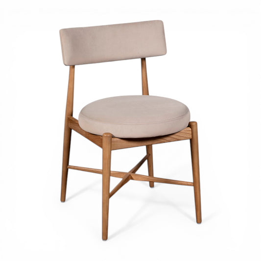 Winchester Flora Dining Chair 2 Pack - Grey Velvet