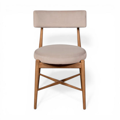 Winchester Flora Dining Chair 2 Pack - Grey Velvet