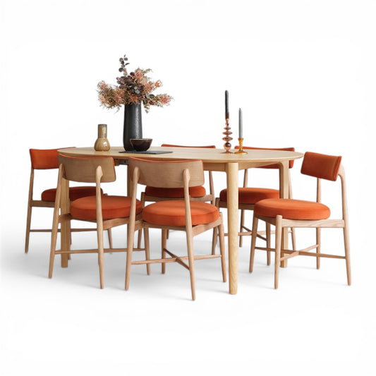 Winchester Flora Dining Chair 2 Pack - Orange
