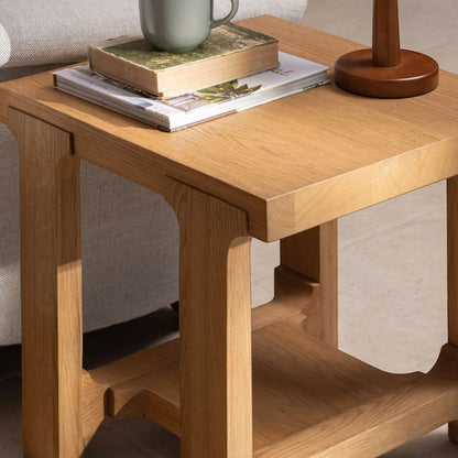 Wyatt Reclaimed Oak Lamp Table