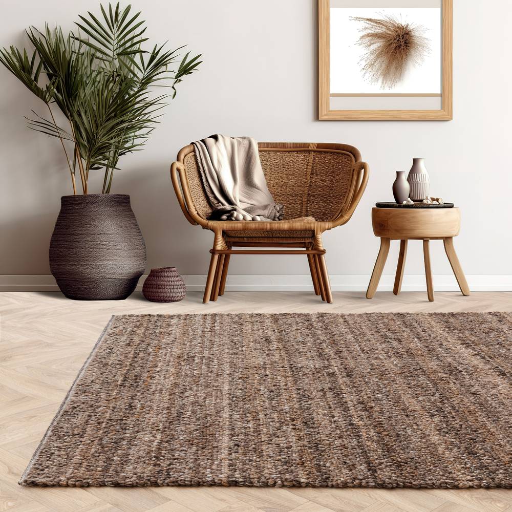 Tawny Brown Abbus Rug - 240cm x 340cm