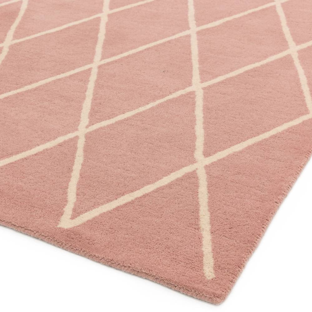 Diamond Pink Albany Rug - 200cm x 290cm